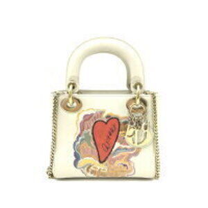 Christian Dior Lady Satchel Bag Leather Handbag